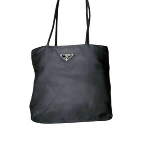 Prada Sleek Black Tote Bag